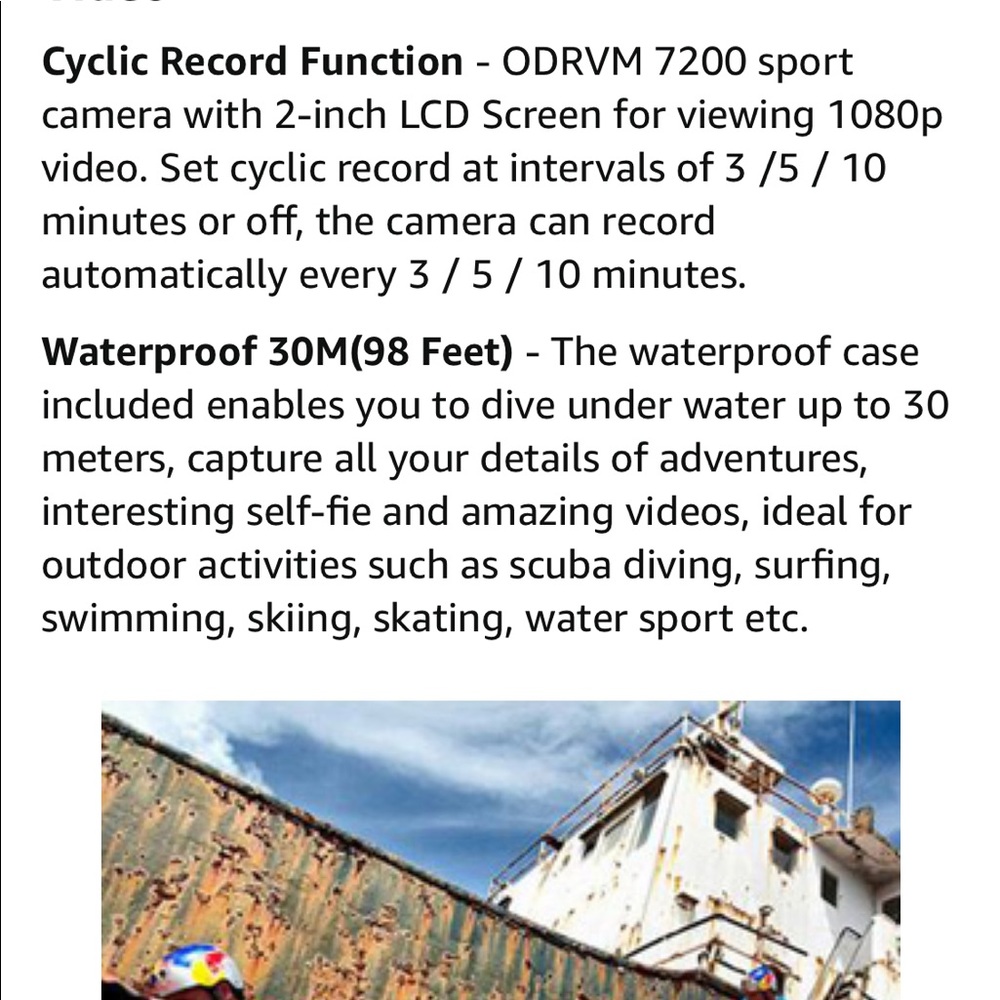 WiFi Action Waterproof Camera - 1080P - Picture 9 of 12